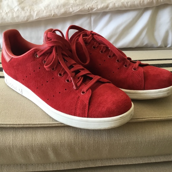 adidas stan smith red suede
